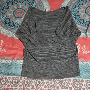 3/$10 Absolutely Gray Off-the-Shoulder Sweater Chic Style